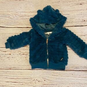 Tahari baby fur coat